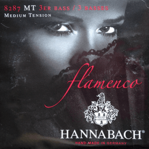 Hannabach 828 Flamenco Black Medium Tension, Basses Only