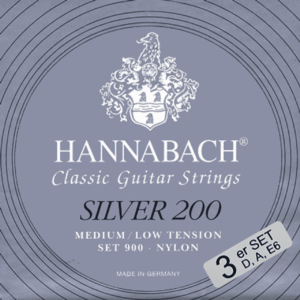 Hannabach 900 Silver 200 Medium Low Tension, Basses Only
