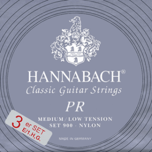 Hannabach 900 Silver 200 Medium Low Tension, Trebles Only