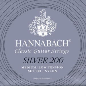Hannabach 900 Silver 200 Medium Low Tension, Full Set